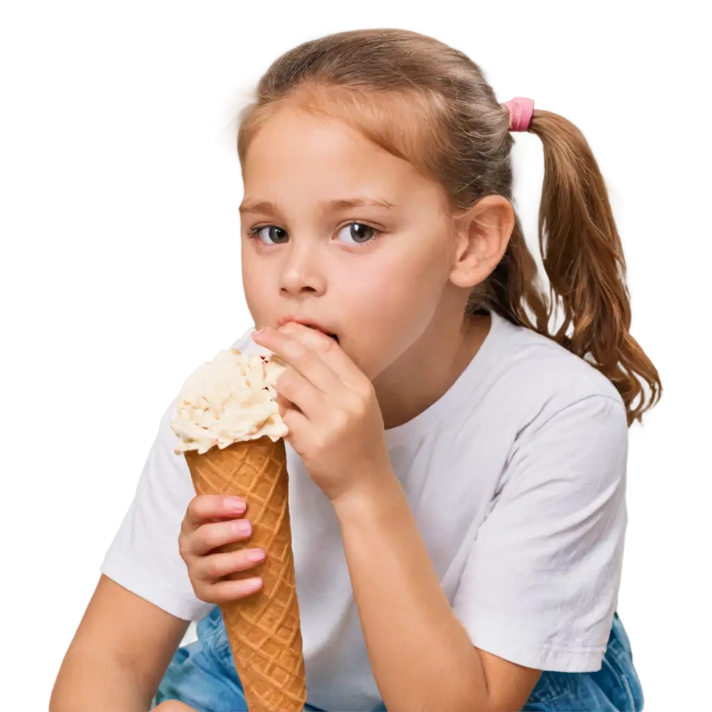 HighQuality-PNG-of-Child-Sucking-Ice-Cream-Capturing-Joyful-Moments-in-Crisp-Detail