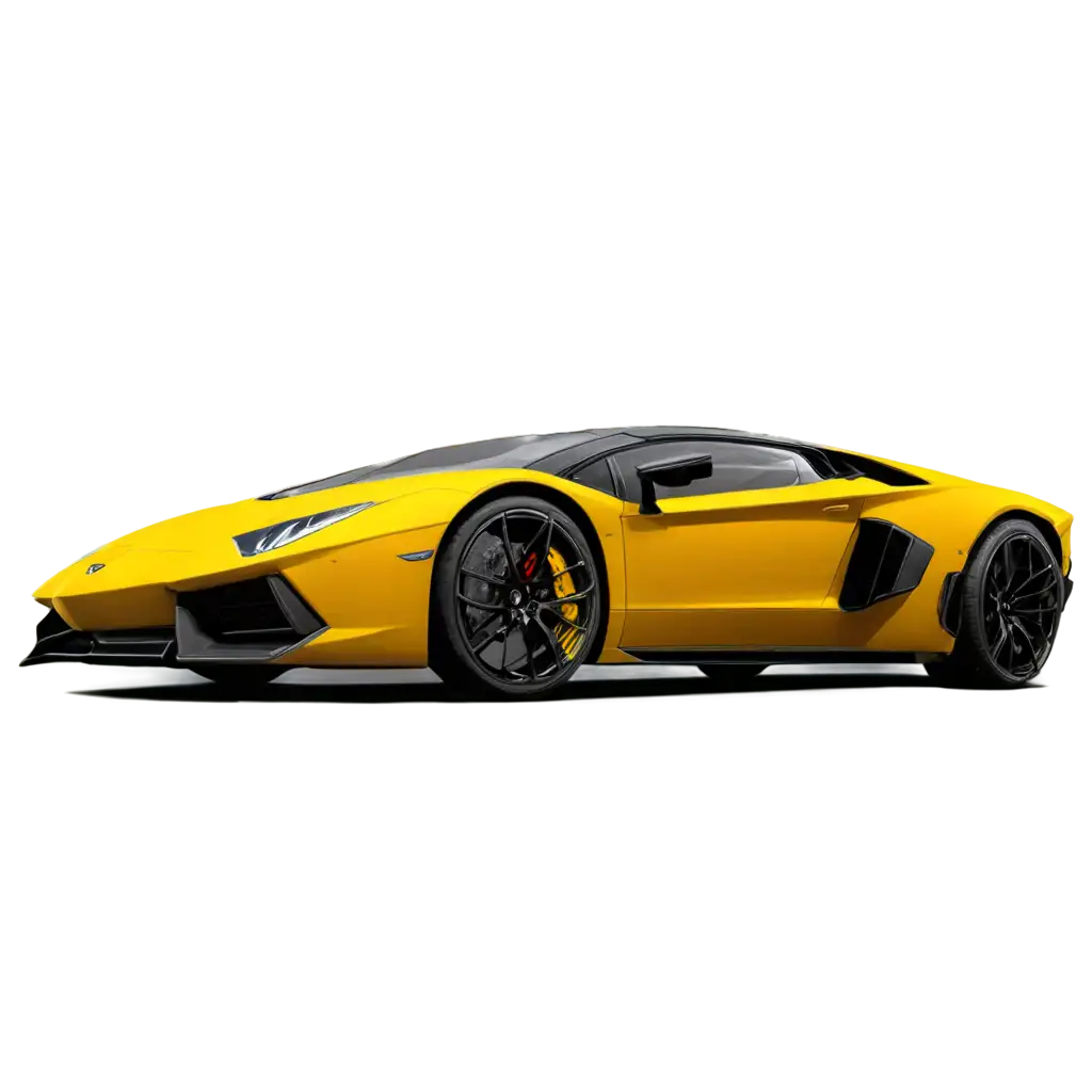 Stunning-34-View-Yellow-Lamborghini-PNG-Image