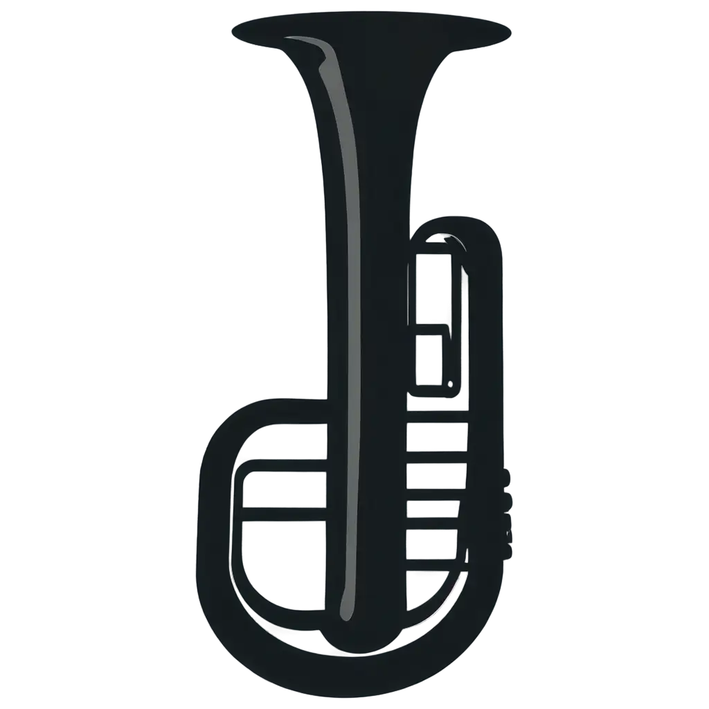 HighResolution-PNG-of-a-MinimalPNG-Image-Usage-Analysisist-Tuba-Icon-Flat-Vector-Style-with-Transparent-Background