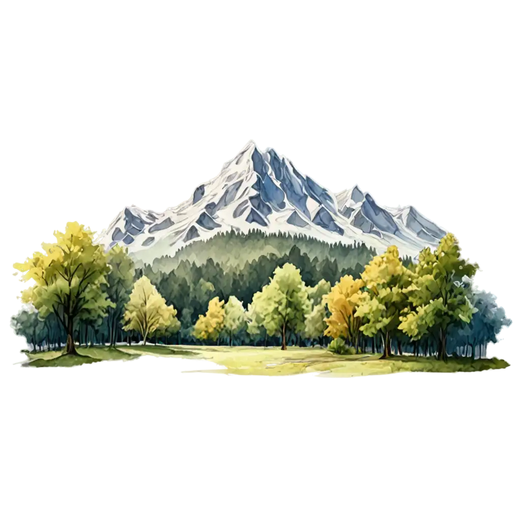 Mountain-and-Tree-Sketch-PNG-Image-for-NatureThemed-Designs