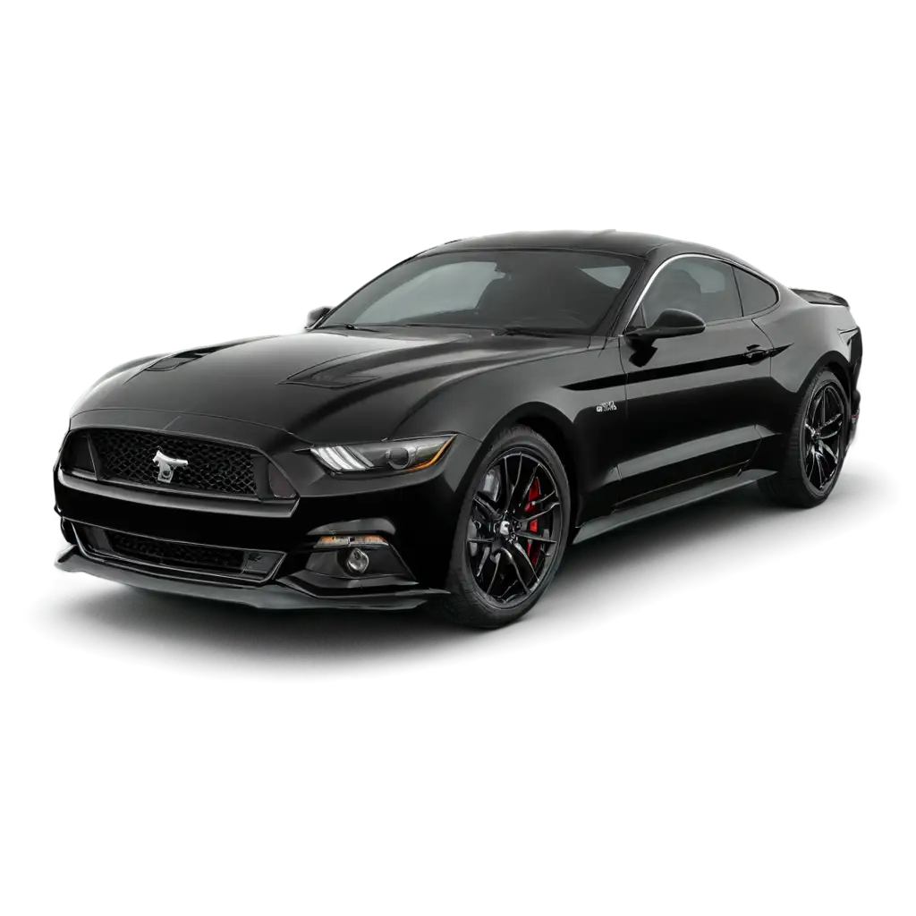 HighQuality-PNG-Image-of-a-Black-Ford-Mustang-Car