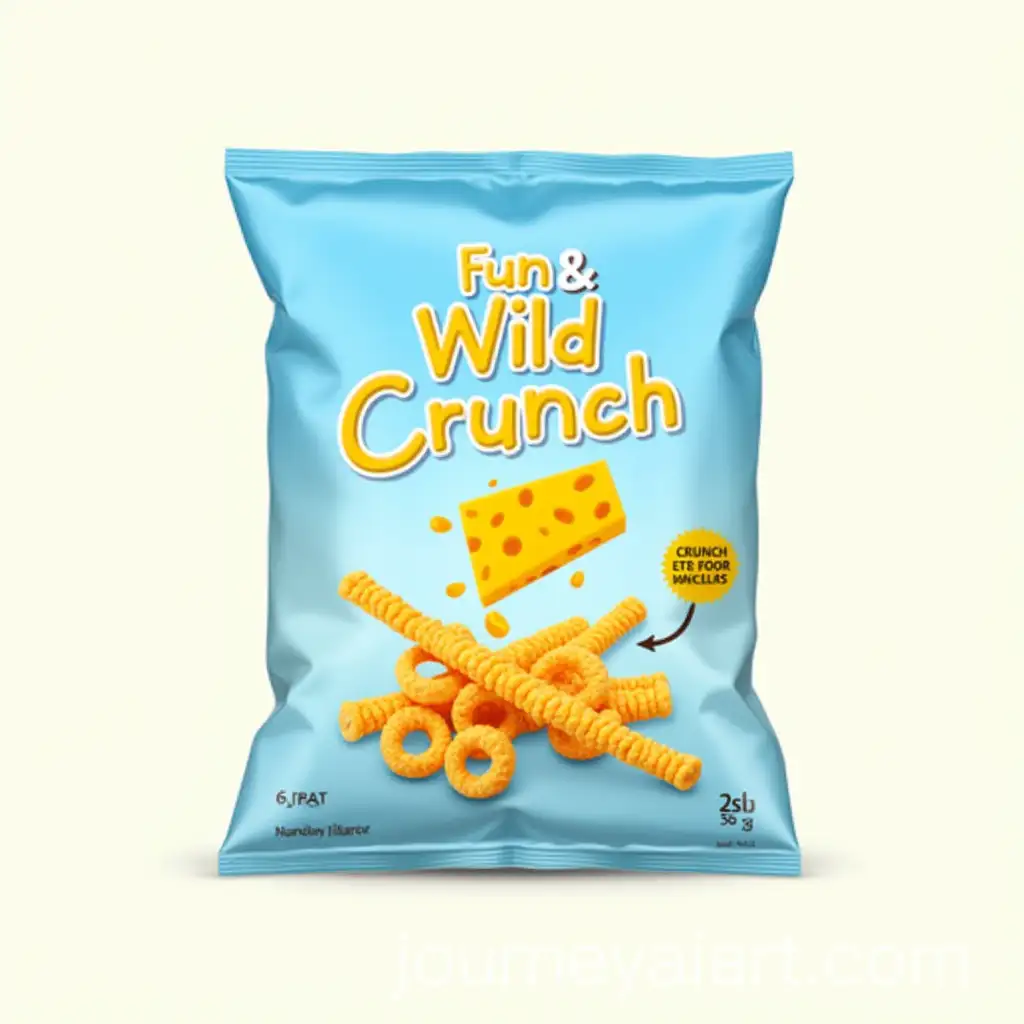 AI-Image-Prompt-ExpansionCheese-Flavor-Snack-Bag-with-Crunchy-Puff-Corn-Rings-and-Sticks