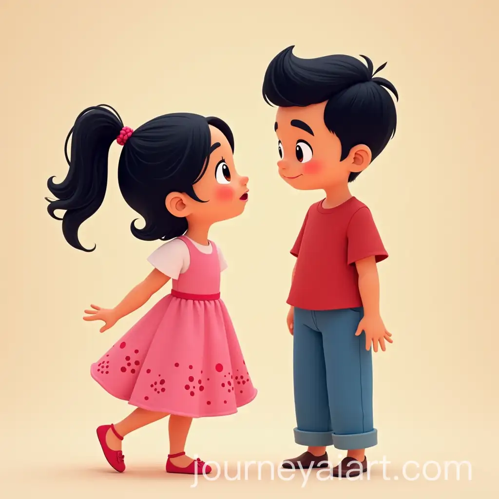 PixarStyle-Asian-Children-in-Vibrant-Outfits