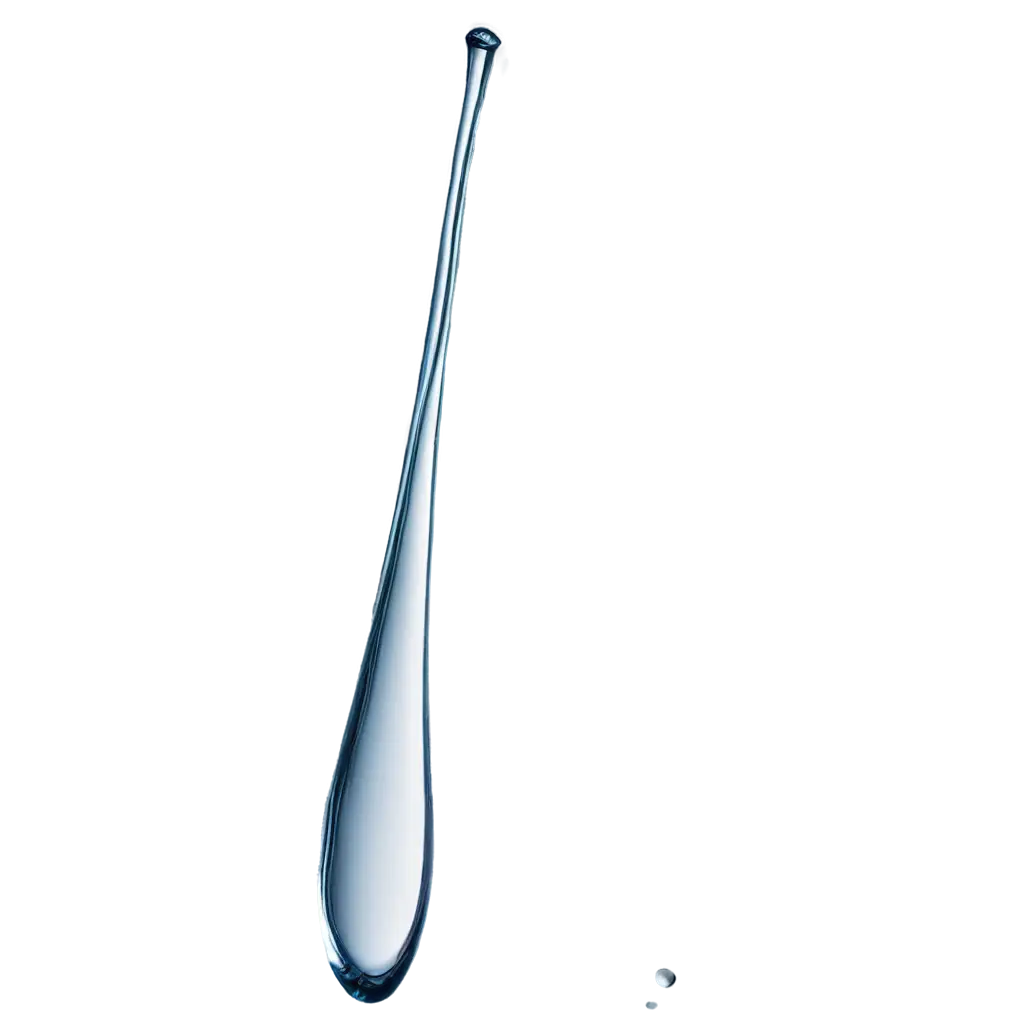 Elongated-Drop-of-Water-PNG-Image-HighQuality-Transparent-Format-for-Versatile-Use