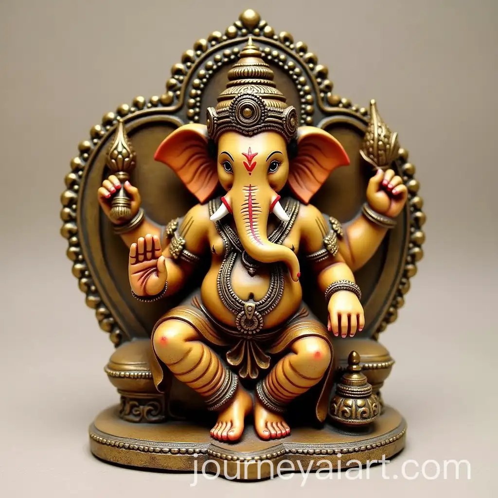 Angry-Ganesha-Statue-Traditional-Hindu-Deity-in-Bold-Display