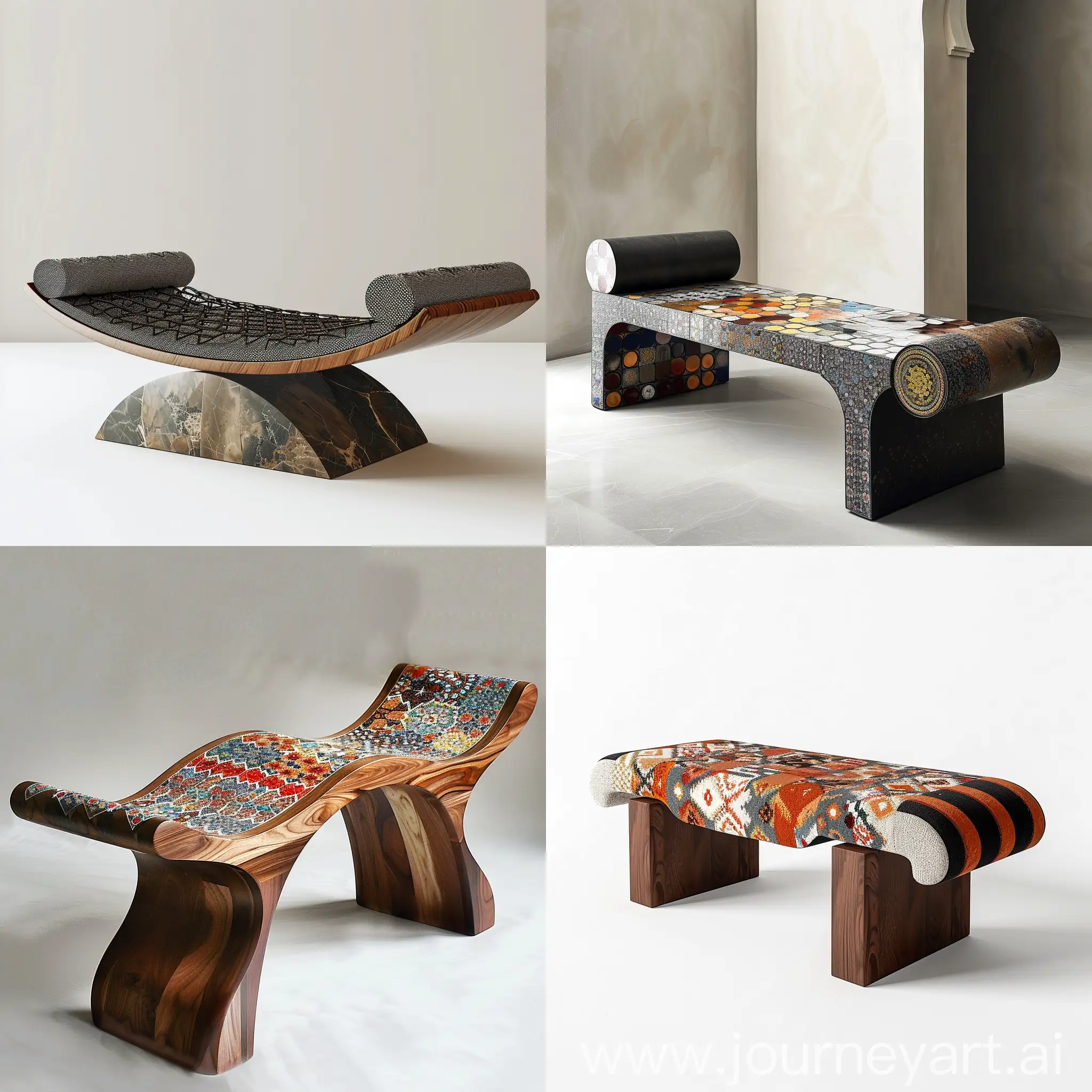 Persian-Culture-Inspired-Bench-with-Bauhaus-Design-Elements