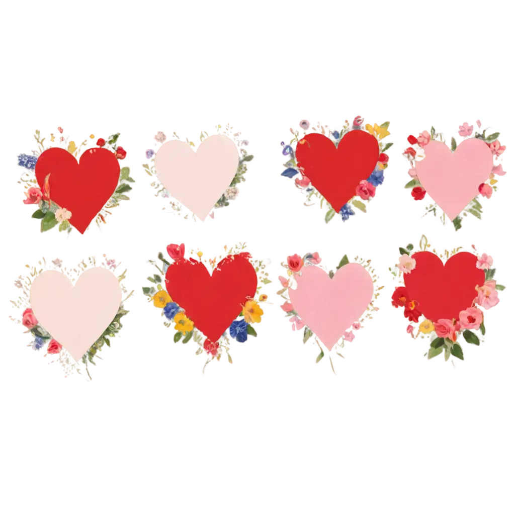 Hearts-and-Flowers-PNG-Elevate-Your-Designs-with-HighQuality-Graphics