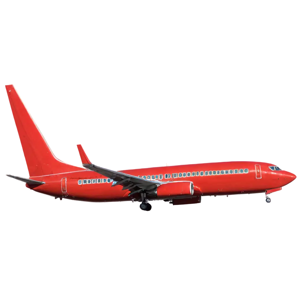 Red-Boeing-737-PNG-Image-Stunning-Aircraft-Illustration-for-Aviation-Enthusiasts