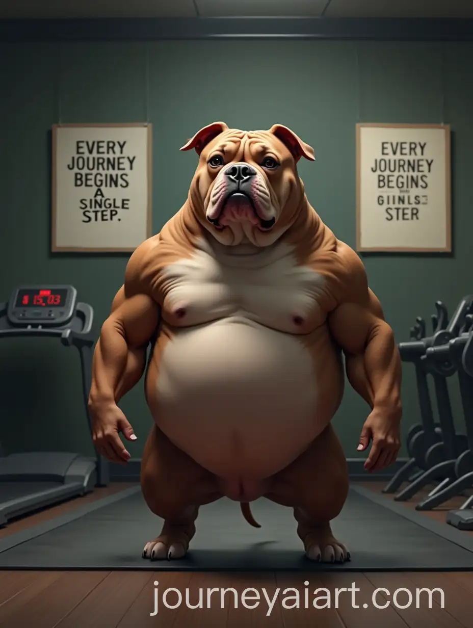 Overweight-Pitbull-Dog-Starting-Its-Fitness-Journey-in-a-Gym