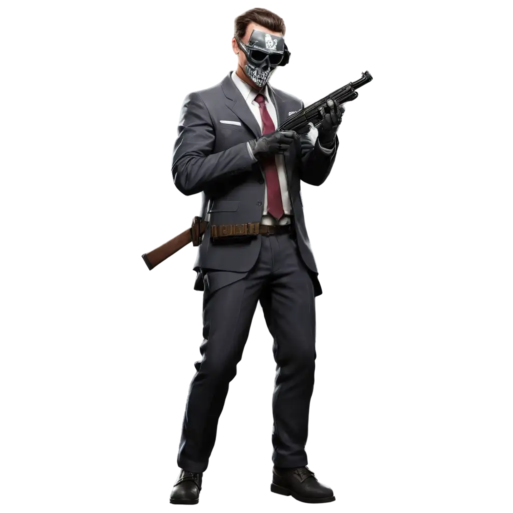 Professional-PNG-Logo-Design-for-SUS-GAMING-Featuring-a-Call-of-Duty-Mobile-Character-in-Suit-and-Skull-Mask