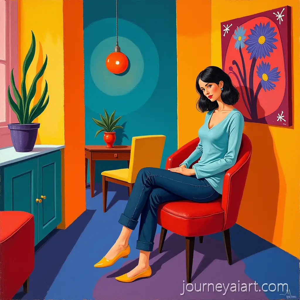 Woman-Sitting-in-a-Colorful-Room-inAI-Art-Prompt-Expansion-Fauvism-Style-with-Bold-Brush-Strokes