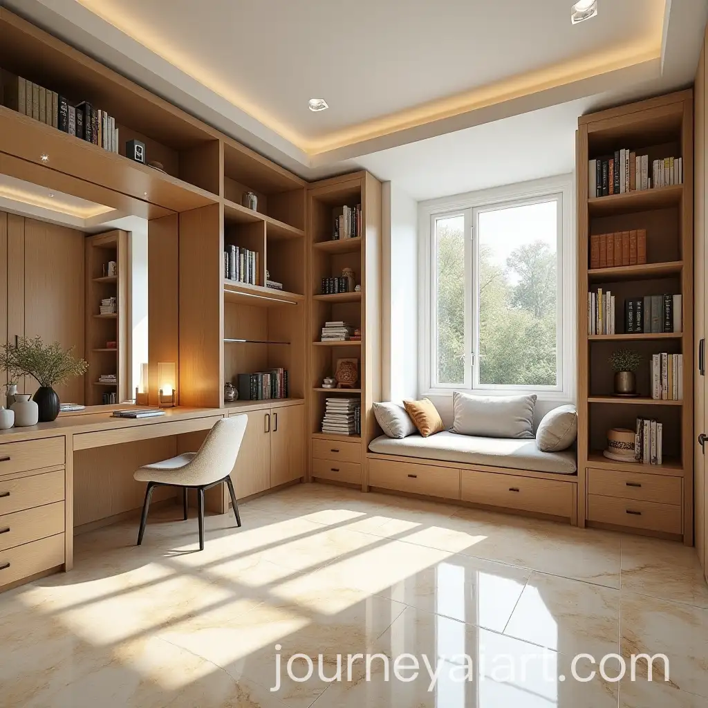 Elegant-Bedroom-with-Marble-Floor-and-Builtin-Wardrobe