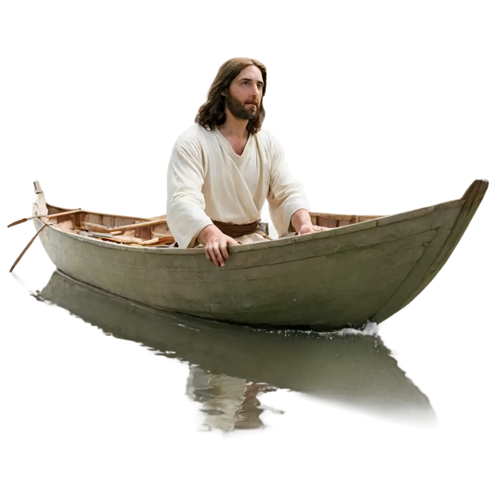 Jesus-in-a-Boat-PNG-Image-HighQuality-and-Versatile-for-Religious-Art-and-Design