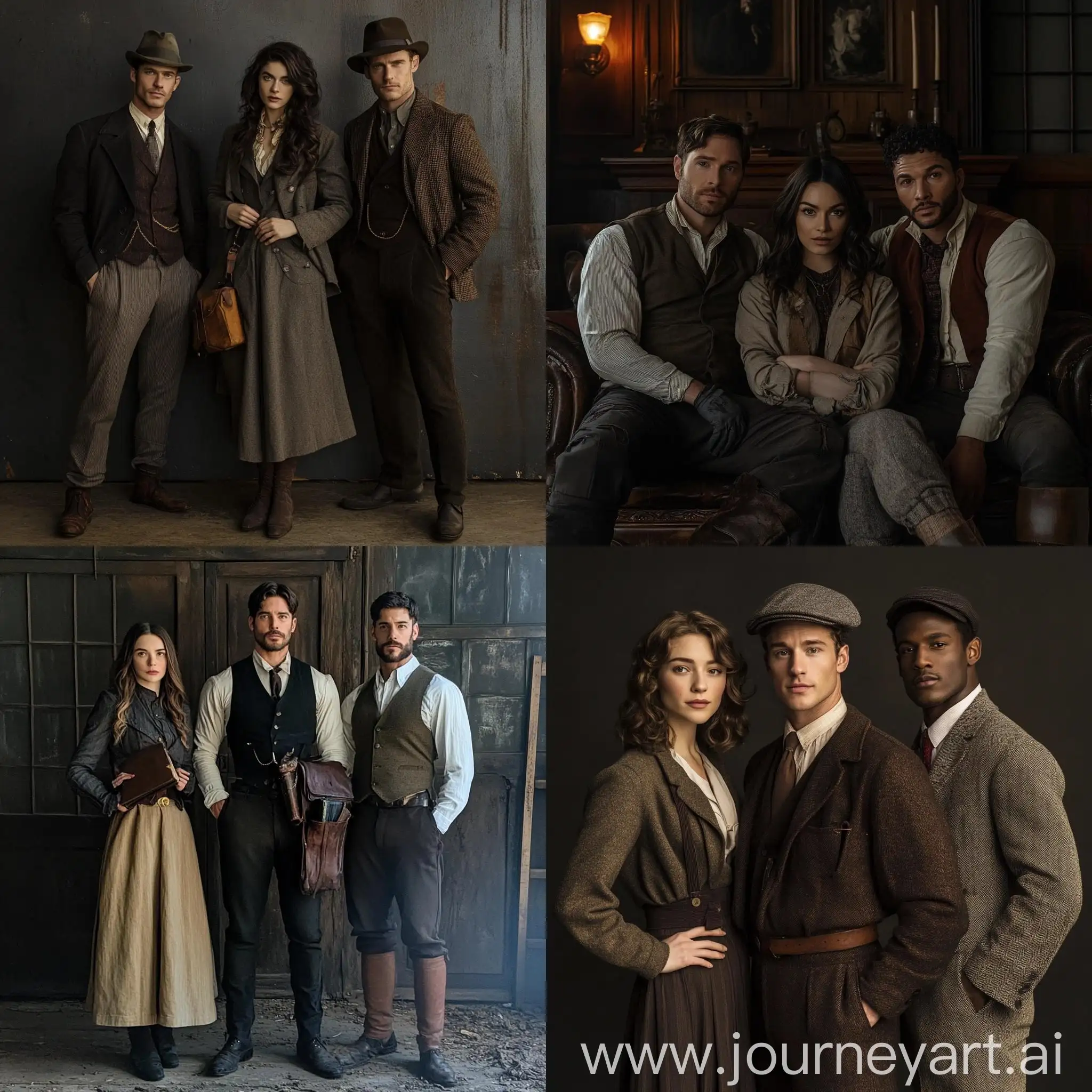 Timeless-Series-Team-Lucy-Preston-Wyatt-Logan-Rufus-Carlin-Full-Body-Portrait