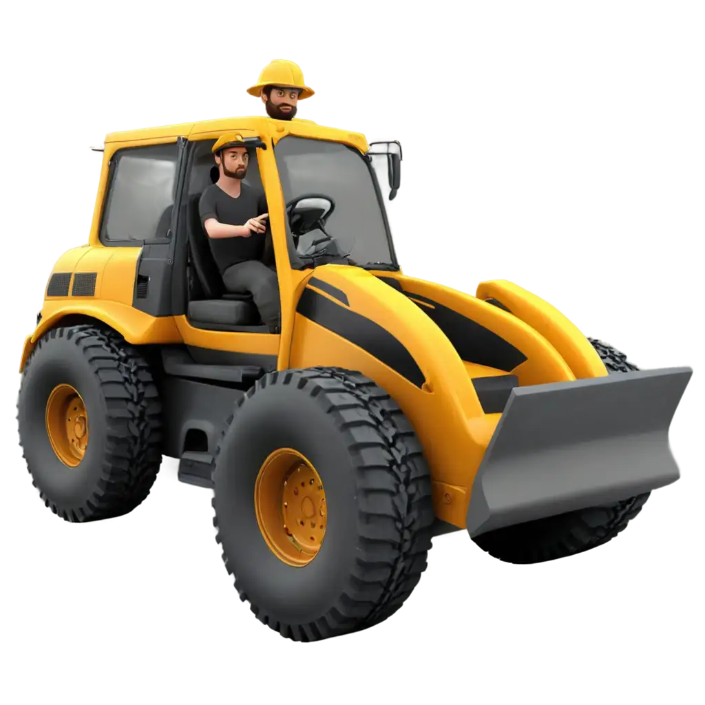 3D-PNG-Image-of-a-Man-Riding-Heavy-Construction-Equipment-for-HighQuality-Visuals