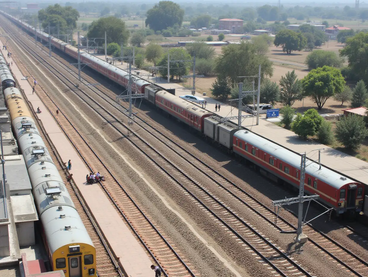 Railway Station of Rani Station, Rajasthan, India