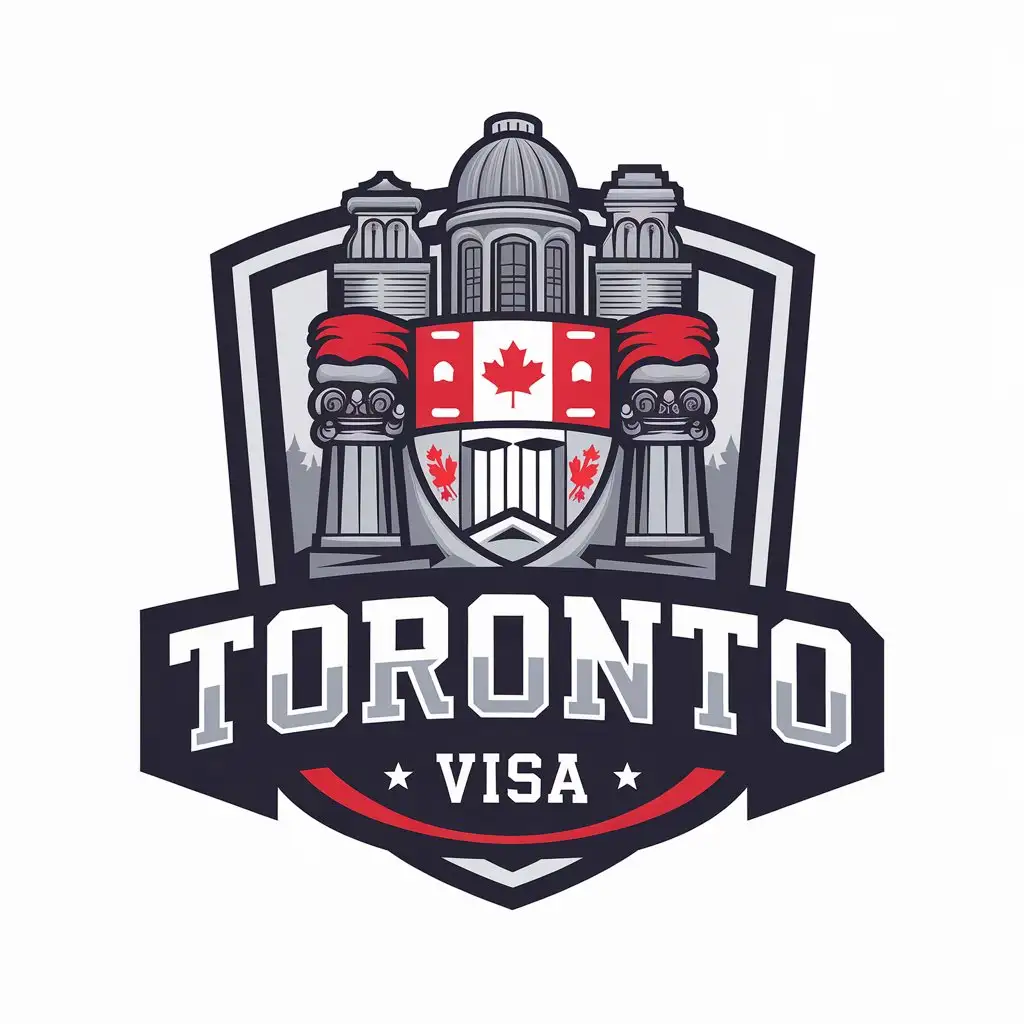 LOGO-Design-for-Toronto-Visa-Canada-Emblem-with-Tashirat-Industry-Vibe