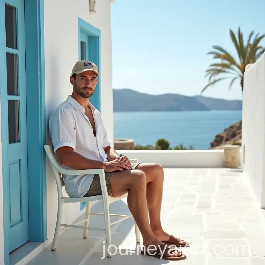 Young-Man-in-Casual-Greek-Villa-Setting-by-the-Lake
