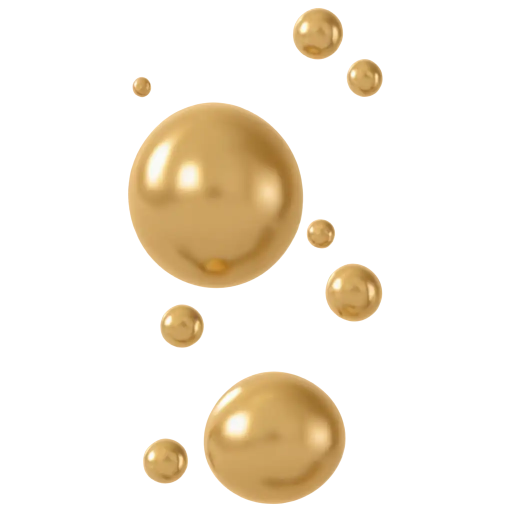 Stunning-3D-Gold-Bubbles-PNG-for-Creative-Projects