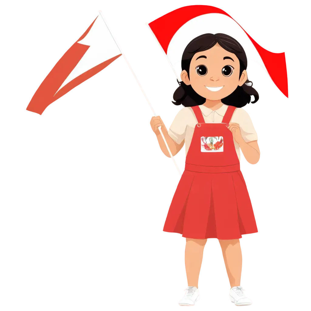 Cartoon-Little-Child-Holding-Indonesian-Flag-PNG-Image