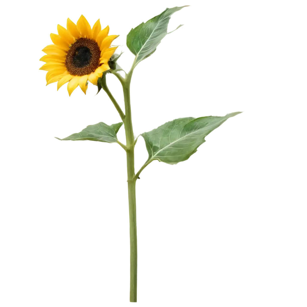 Stalk-of-Sunflower-PNG-HighQuality-Transparent-Image-for-Versatile-Use