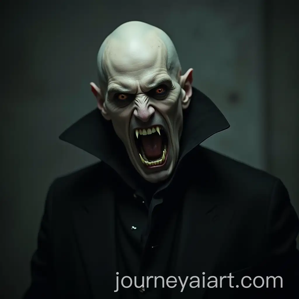 Terrifying-Bald-Vampire-with-Fangs-in-Gloomy-Atmosphere