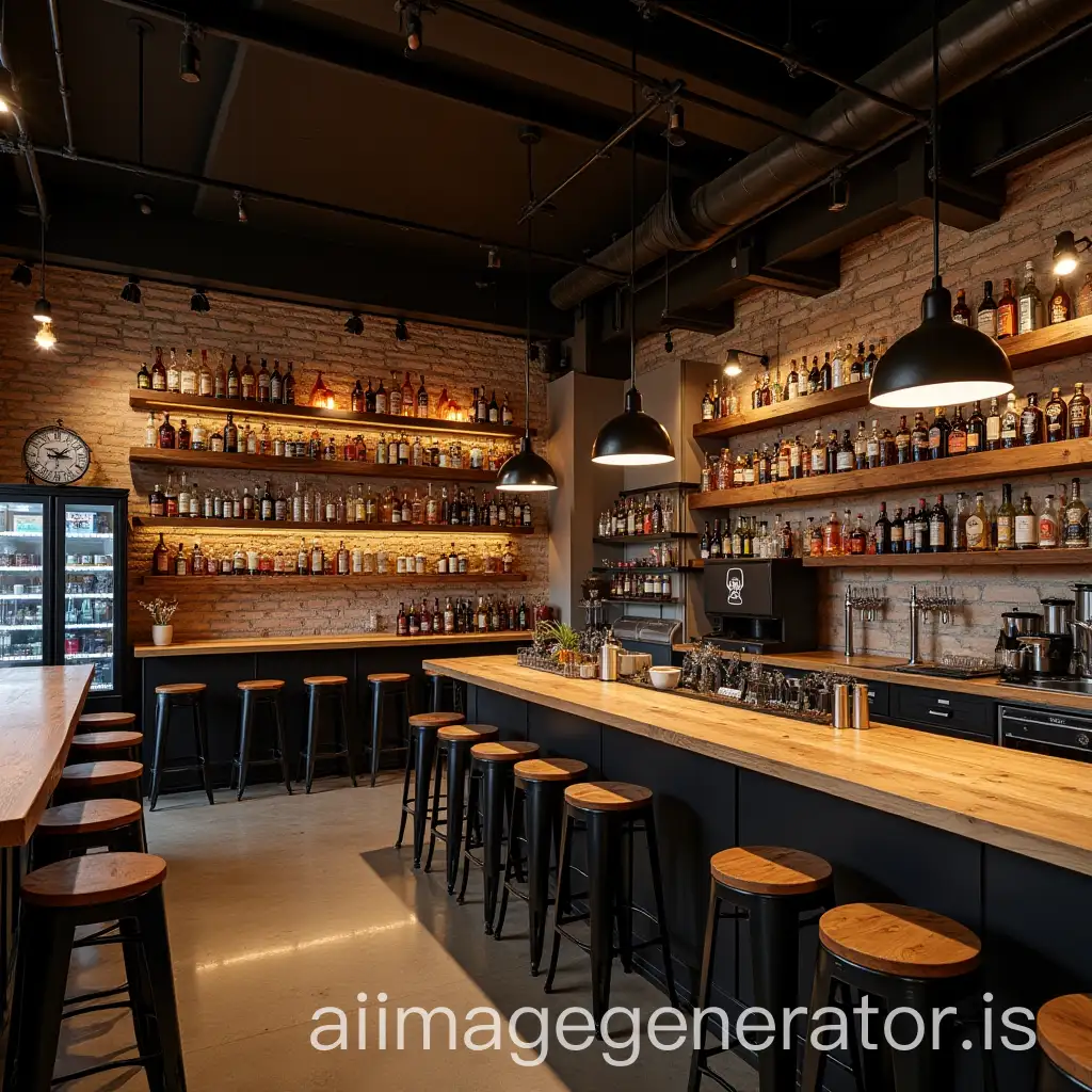 Craft-Beer-Shop-in-Industrial-Style-with-Rustic-Decor