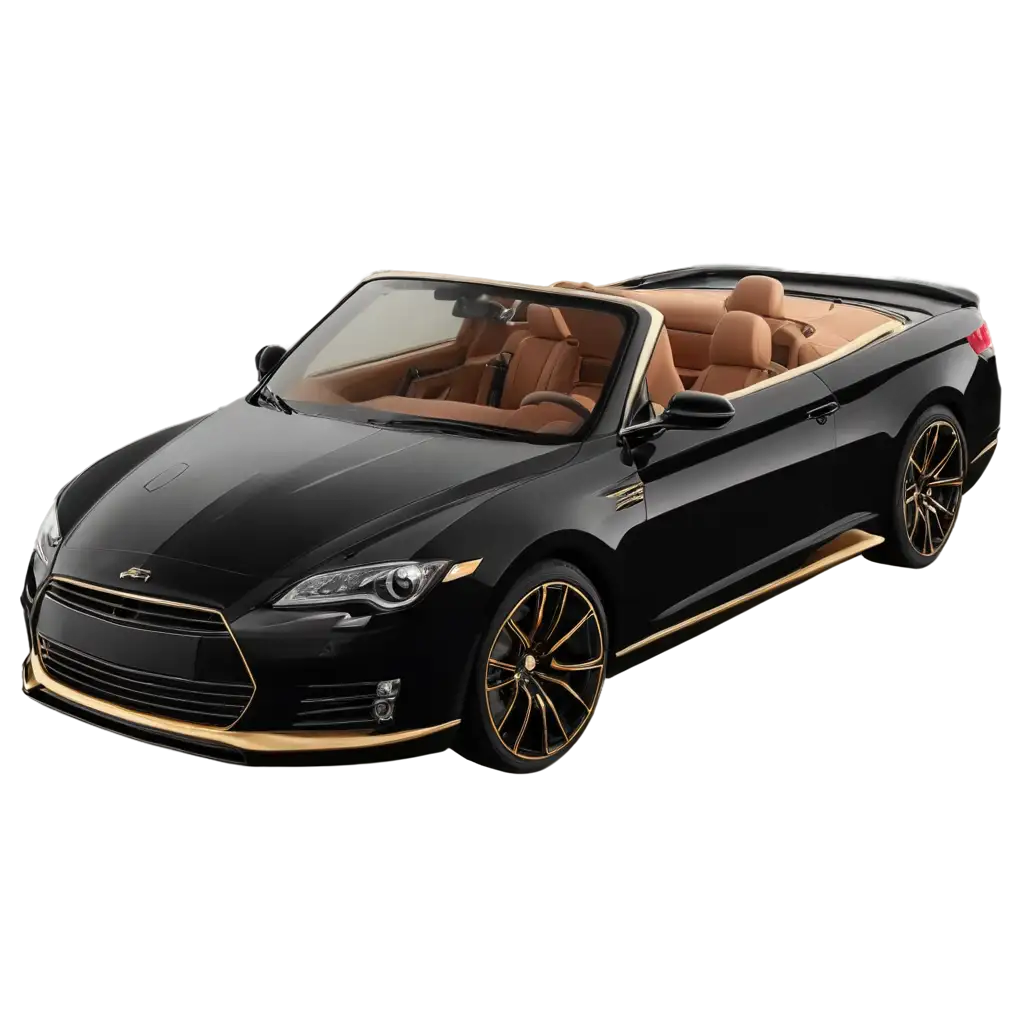 Black-Gold-Streamline-Type-with-Cloud-Shaped-Wings-PNG-Image-Car-Door-Open-Top-Model