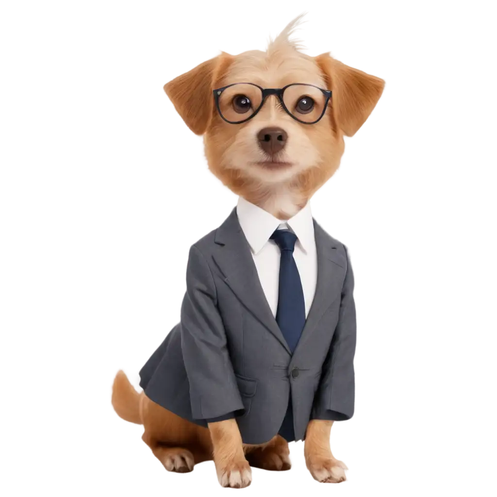 A dog of suit