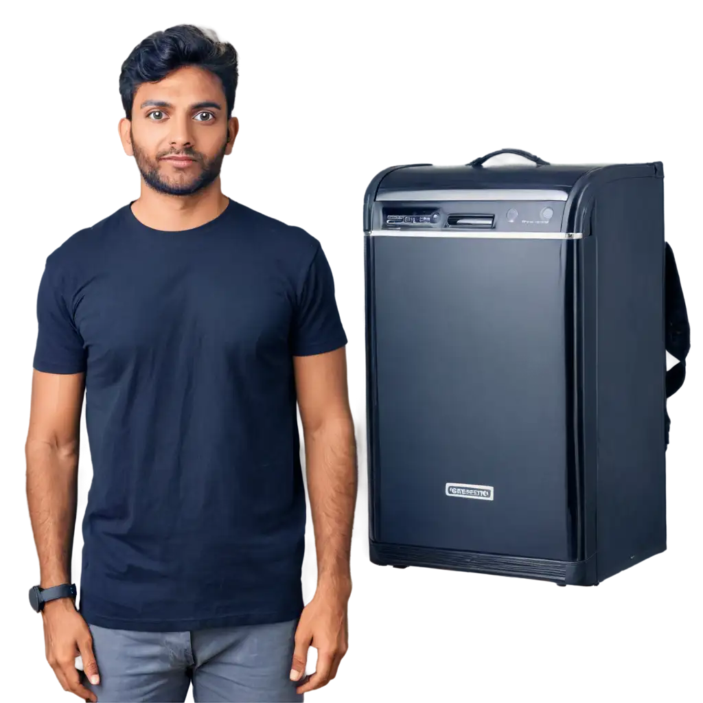 HighQuality-PNG-Image-Indian-Man-Repairing-Refrigerator-in-Black-TShirt