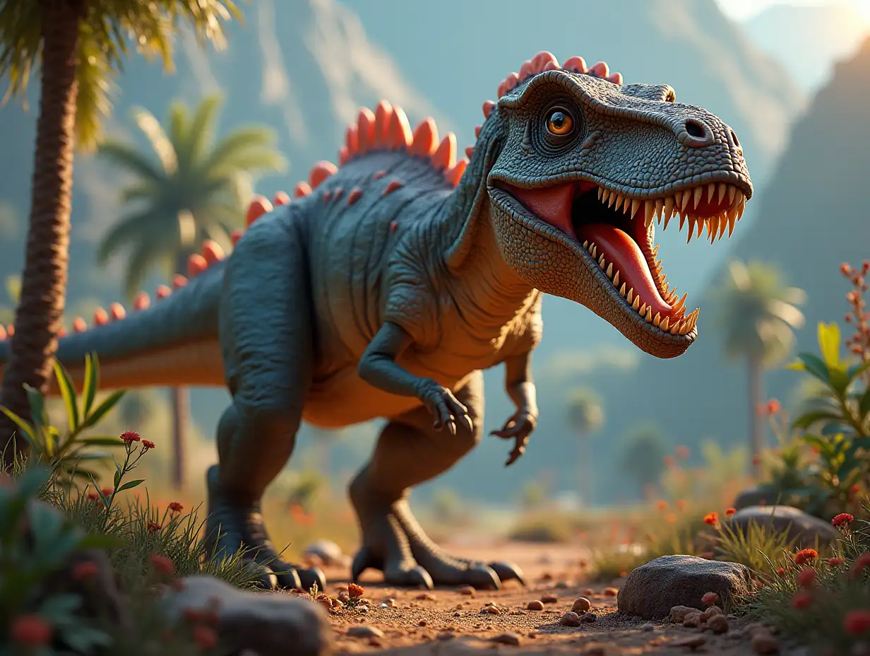 Dinosaurier Planet 8K-Quality