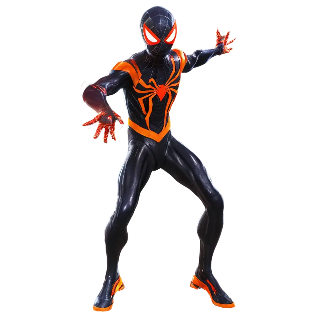 Spider-Man-in-Dark-GodLevel-Space-Armor-PNG-Image-with-Cosmic-Energy