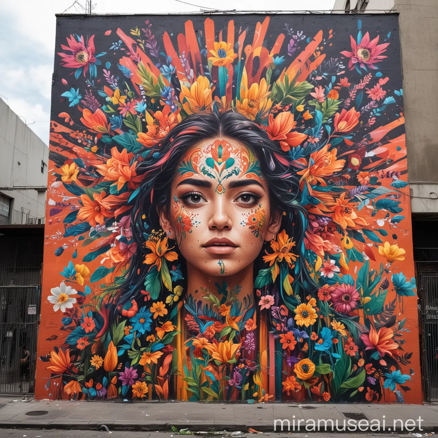 Urban Mural in CDMX Featuring Mexicos Vibrant Colors