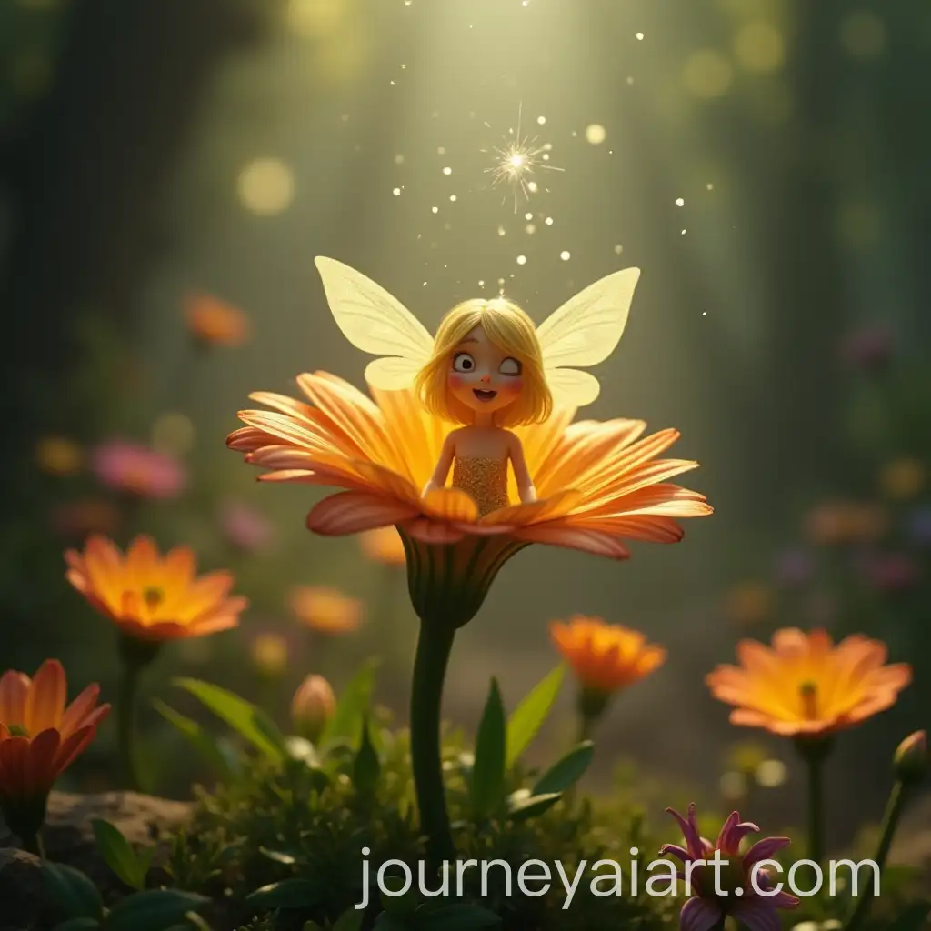 Fairies-Emerging-from-Enchanted-Garden-Flowers