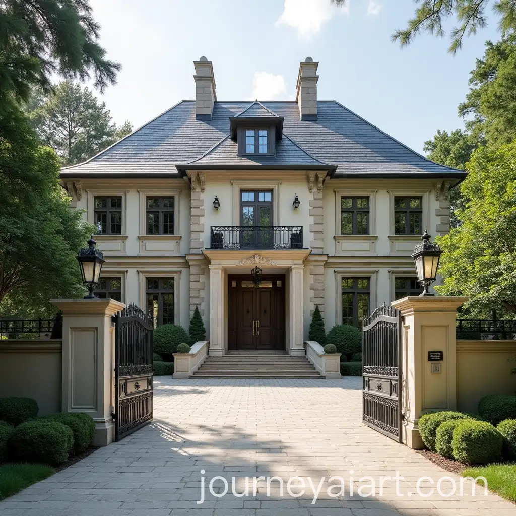 40000sqft-French-Transitional-Mansion-Entrance