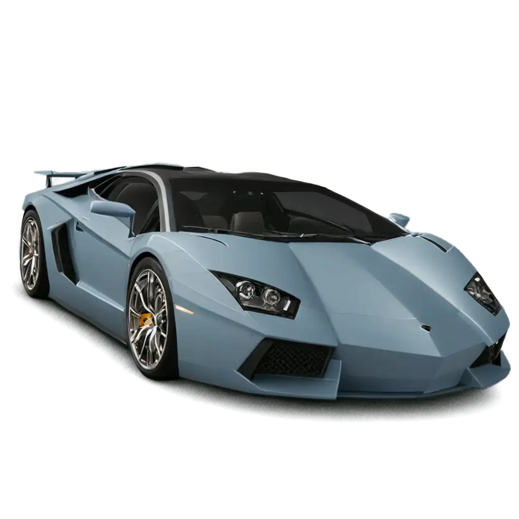 Create a blue lamborgini car