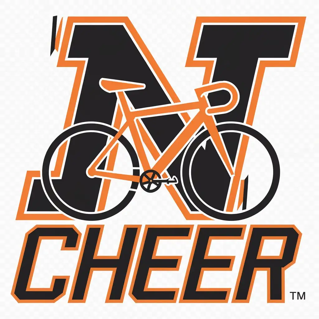 LOGO-Design-for-N-CHEER-Bicycle-Theme-with-Vibrant-Colors-for-Beverage-Industry