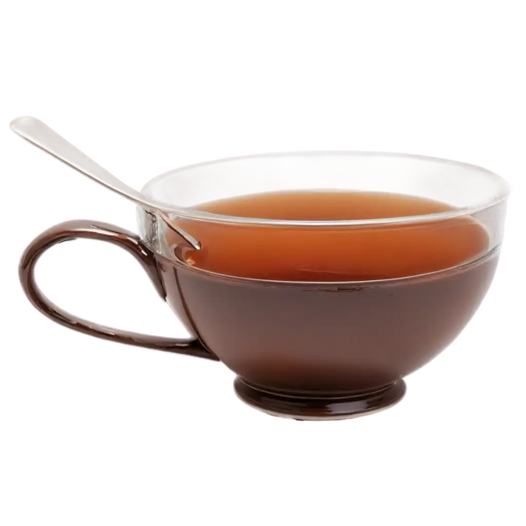 Elegant-Tea-Cup-with-Spoon-PNG-Image-Exquisite-Design-for-Online-Usage