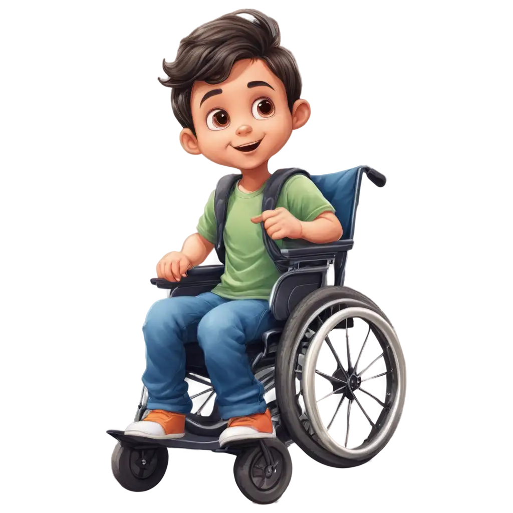 Cute-Wheelchair-Boy-PNG-Heartwarming-Illustration-of-a-Joyful-Child