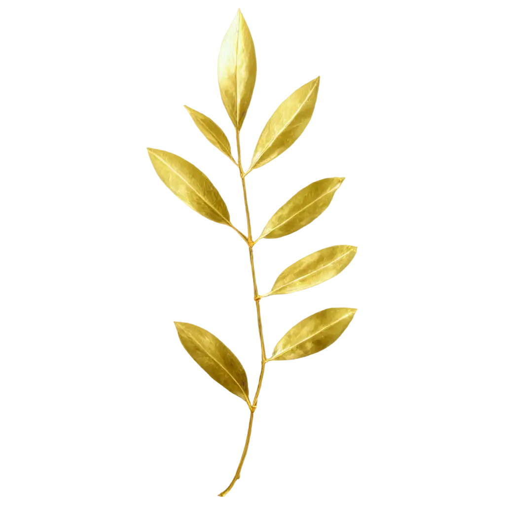 golden leaf of olive