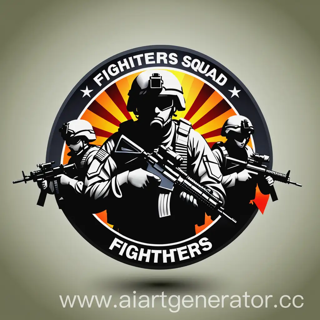 Military-Squad-Fighters-Icon-Symbol-of-Strength-and-Unity