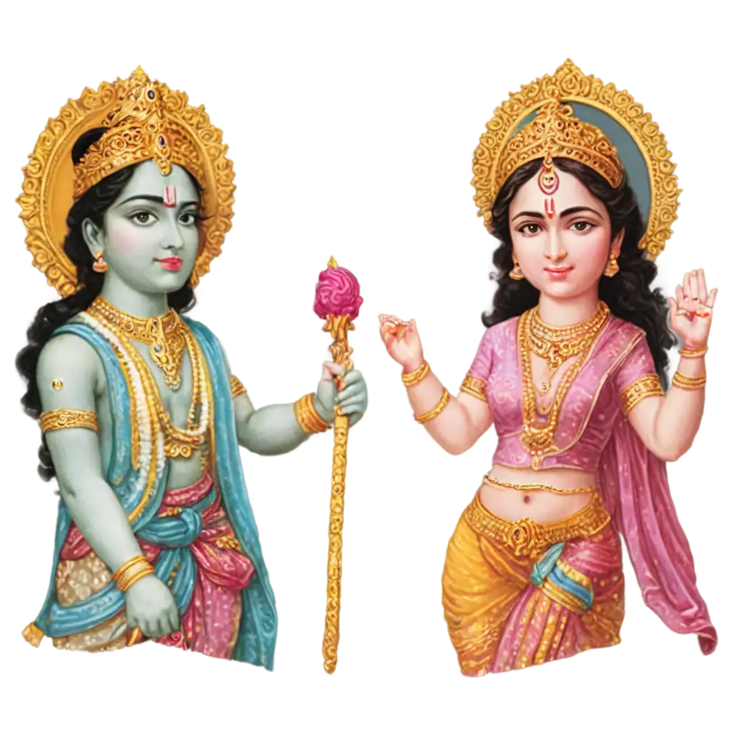 Stunning-PNG-Image-of-Indian-Gods-Radha-and-Krishna-Perfect-for-Your-Spiritual-and-Cultural-Needs