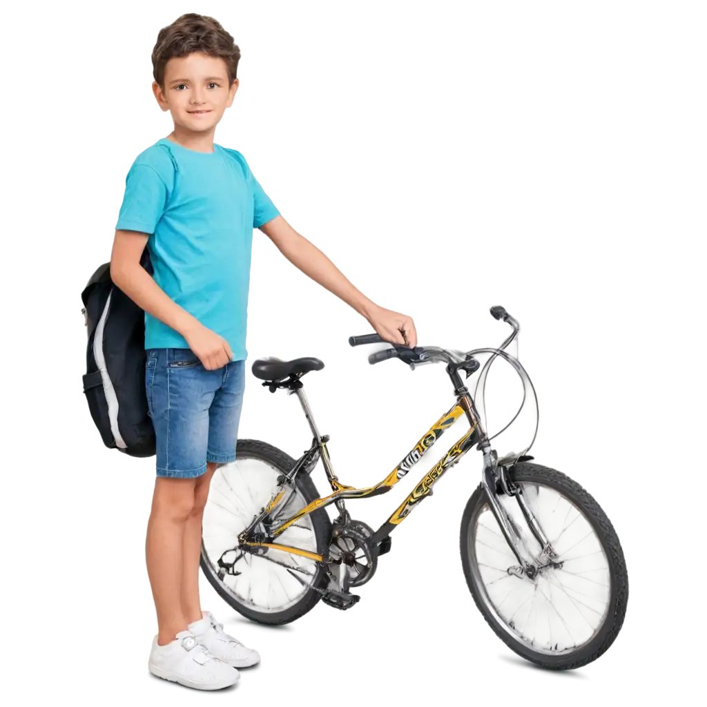 7YearOld-Child-Holding-Bicycle-PNG-Image-for-Creative-Projects