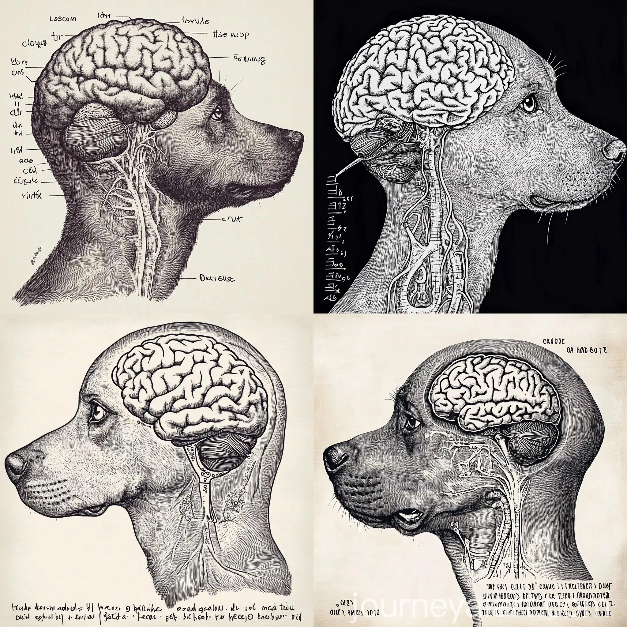 Anatomical-Diagram-of-Dogs-Head-with-Visible-Brain-Structure