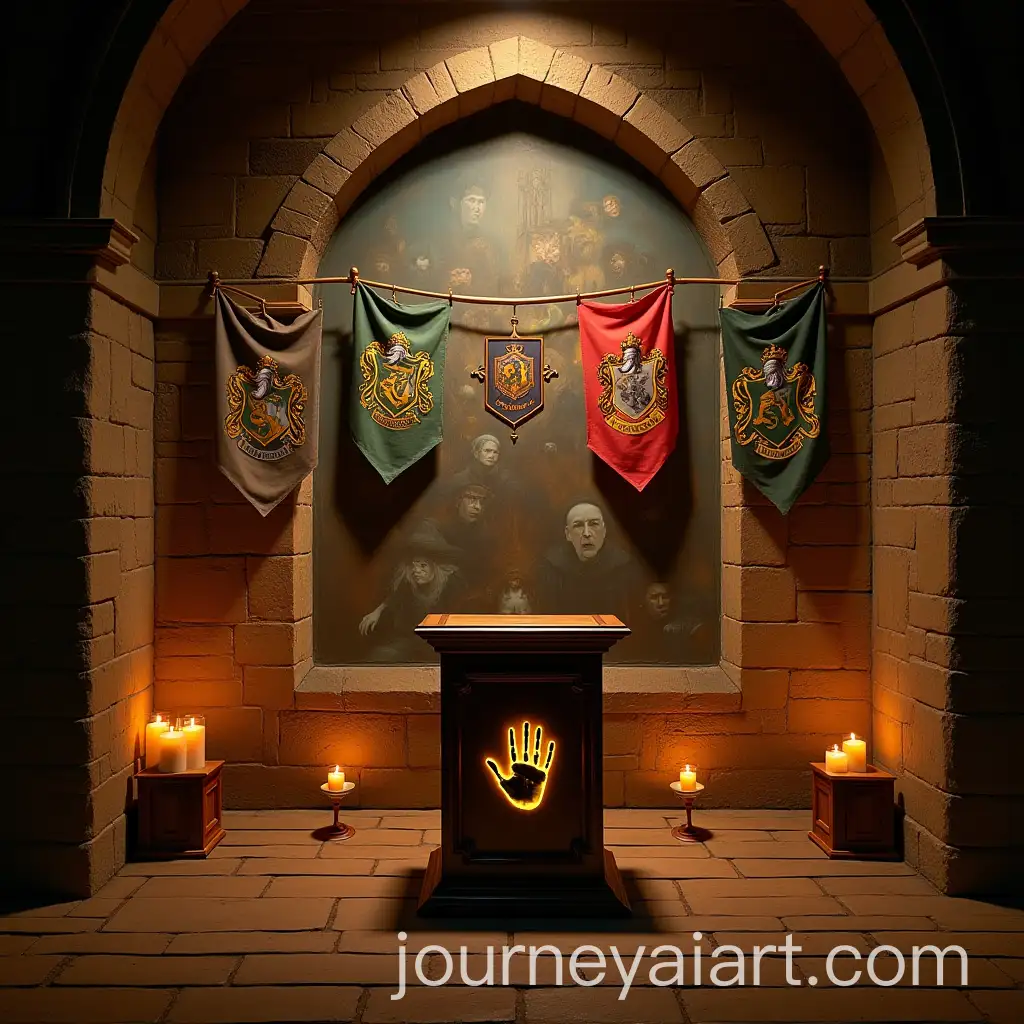 Magical-Hogwarts-Scene-with-Floating-Candles-and-Animated-Mural