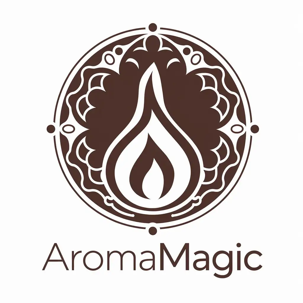 LOGO-Design-for-AromaMagic-Vector-Logo-with-Aroma-Symbol-for-Beauty-Spa-Industry