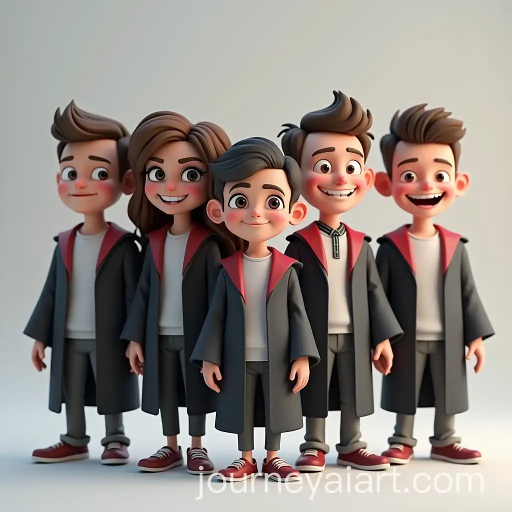 3D-Animated-Caricature-of-Students-in-Exaggerated-Alma-Mater-Attire