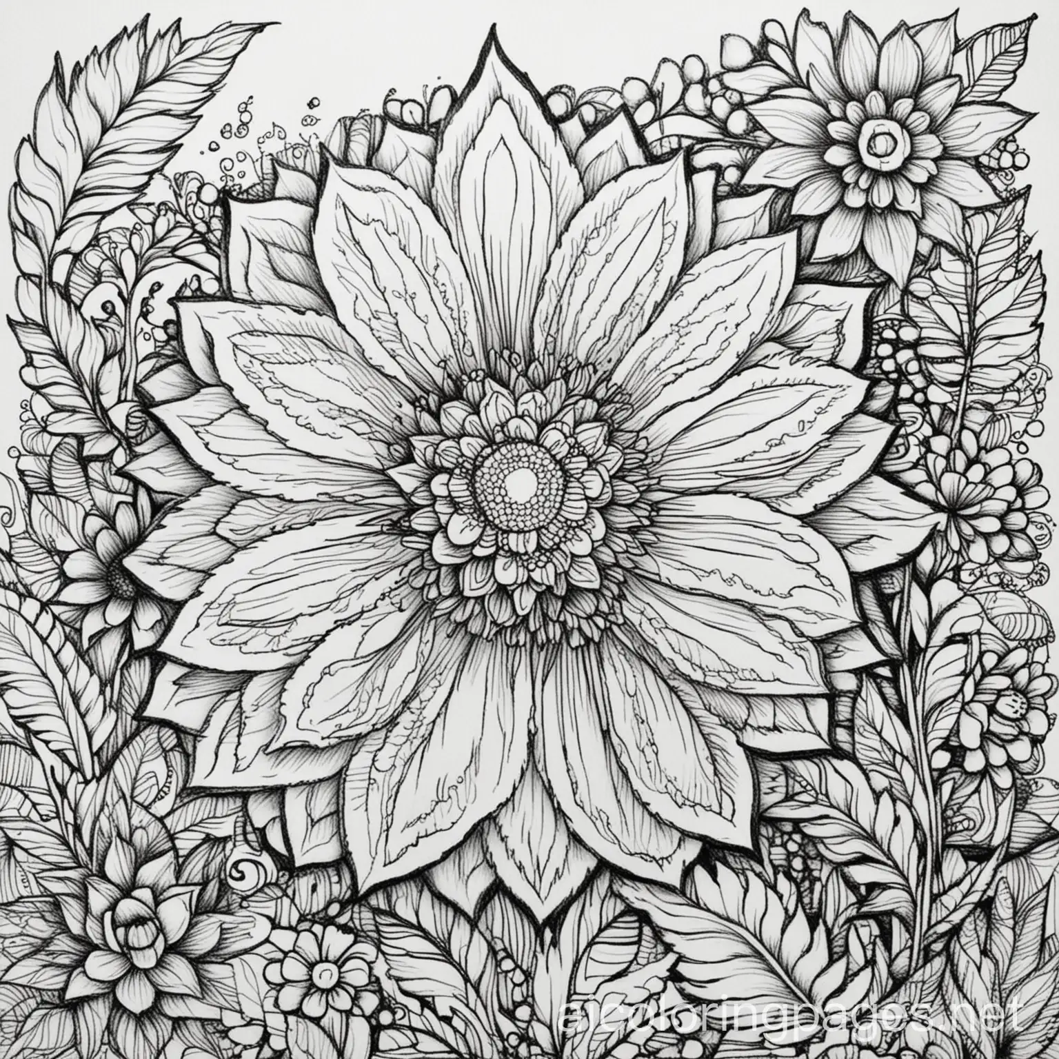 Printable adult coloring pages consisting of inspirational quotes with letters that can be colored with floral or other intricate backgrounds to color, Coloring Page, black and white, line art, white background, Simplicity, Ample White Space. The background of the coloring page is plain white to make it easy for young children to color within the lines. The outlines of all the subjects are easy to distinguish, making it simple for kids to color without too much difficulty