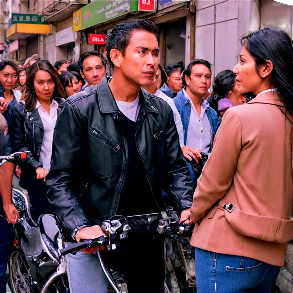 PNG-Image-of-People-on-a-Motorcycle-Taxi-in-a-Calm-Crowded-City