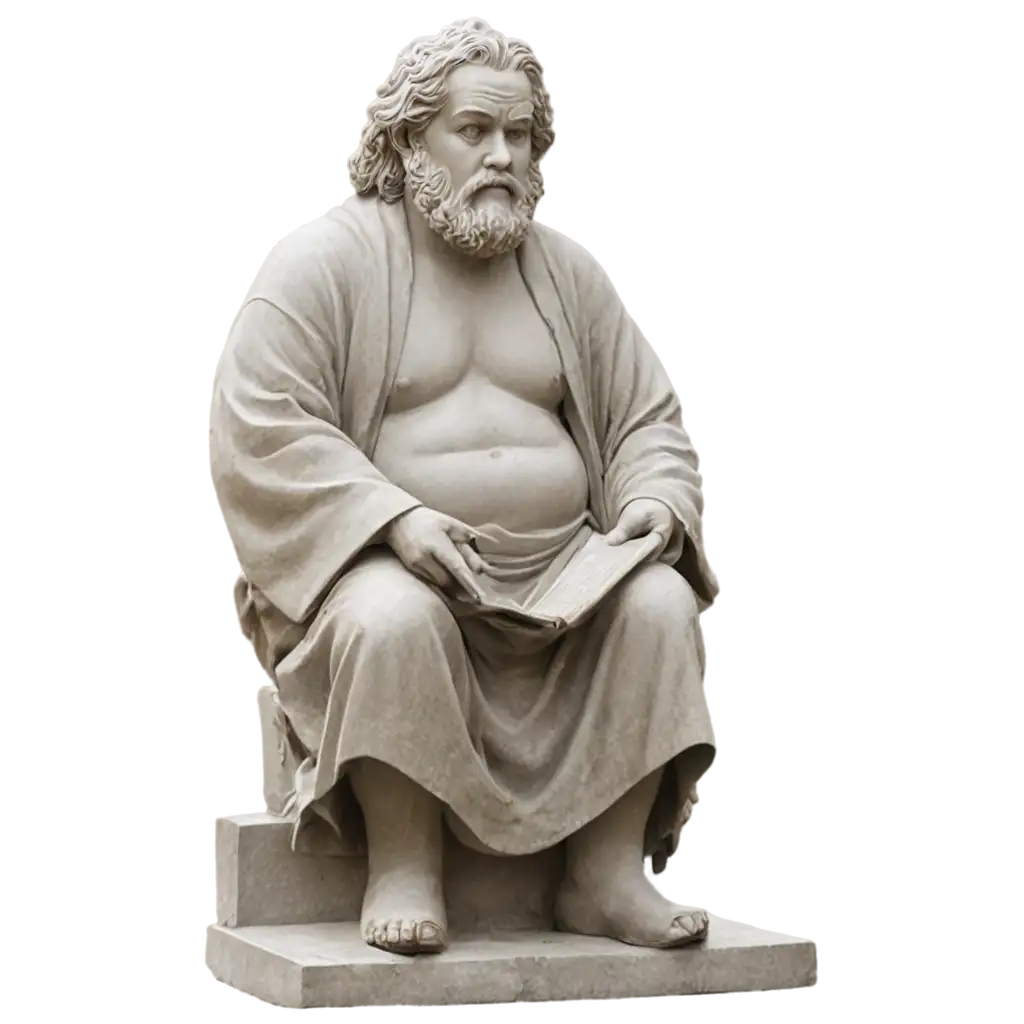 Weight-Statue-of-Philosopher-PNG-HighQuality-Image-for-Visual-and-Educational-Projects